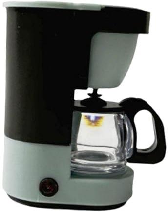 Folpus Maßstab 1:12 Lebensszene Miniatur-Kaffeemaschine Modell Simulation Kaffeekanne Zubehör Puppenhaus Spielzeug Küchendekoration