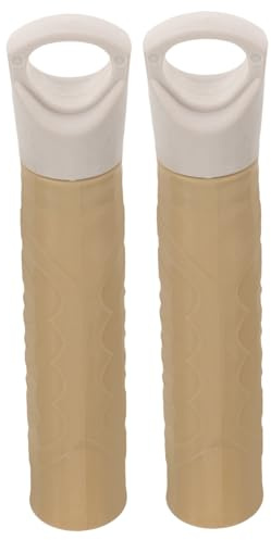CIYODO Tapones Para Mango De Escoba 22 Mm, Empuñadura De Repuesto De Plástico Color Caqui, Accesorios Para Limpieza Doméstica, Mango Reemplazo Para Recogedor, Pack De 2 Unidades