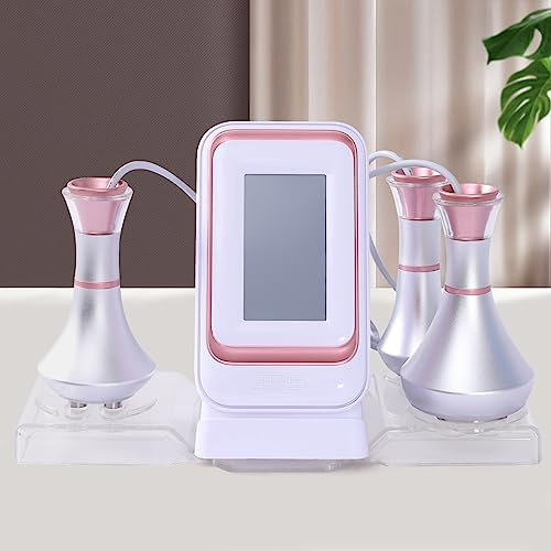 Poyujkyhr 80 K Professionale 3 in 1 RF & Ultrasuoni Radiofrequenza Dispositivo corpo per bruciare i grassi e tonificare la pelle e modellare il viso, macchina cavitazione con 3 testine massaggianti