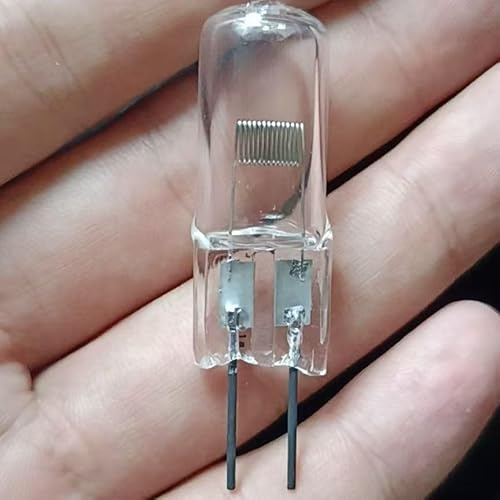 TYKGSQIP G6.35 Halogen Bulb 12V 100W Long-Life Capsule lamp GY6.35 Base Halogen Light Source, for Home Decoration and Display Cabinet Lighting(12V 100W 5PCS)