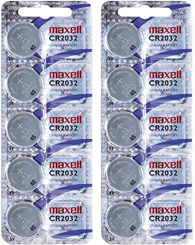 Maxell – Lot de 10 Piles Boutons CR2032 2032