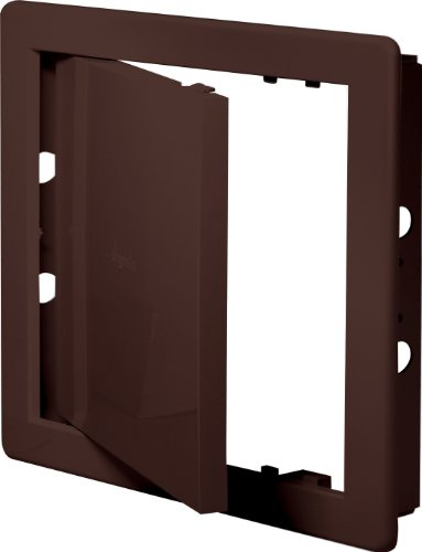 AWENTA Inspektionstüren Revisionstür - Hochwertiger ABS-Kunststoff - Robuster und Langlebiger Wartungsklappe Schnappverschluss - Viele Größen zur Auswahl - DT11BR 20 cm x 20 cm Farbe Braun