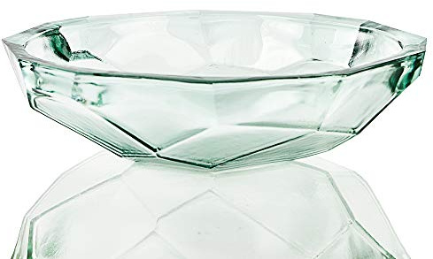 Couronne Company G7589 Origami Recycled Glass Bowl, 13 1/2, Clear, 1 Piece