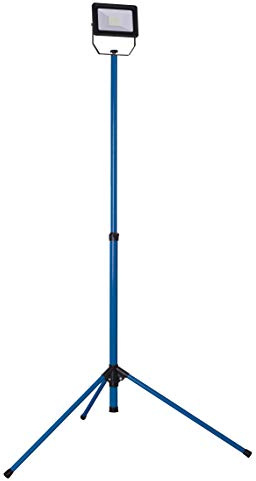 as - Schwabe OPTILINE LED Baustrahler mit Stativ 30 W 2700 Lumen - höhenverstellbar bis 1,6 m - Mobiler Scheinwerfer mit Stativ - 3 m Kabel - Arbeitsleuchte extrem robust - wasserfest IP65, 46350