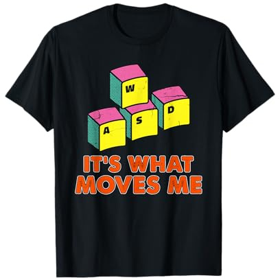 WASD RGB Keyboard Keys PC Gaming Gift for Computer Gamers T-Shirt