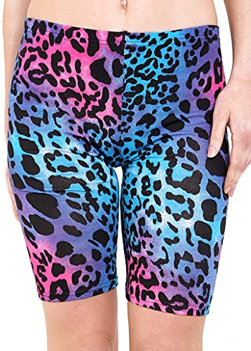 Crazy Girls Womens Cycling Over-Knee Shorts Dancing Super Stretch Ladies Dancing Walking Running Gym Biker Active Casual Sports Yoga Pants