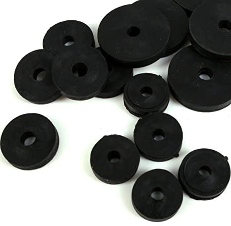 TRTO O RING SET Black Rubber Seals Sink Tap Washers Plumbing Pipe Sink Fittings (15mm/19mm/25mm 1/2 3/4 1)