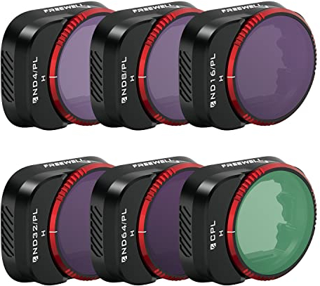 Freewell Neutraldichte, Bright Day ND/PL, CPL Filters 6Pack Compatible with Mini 3 Pro