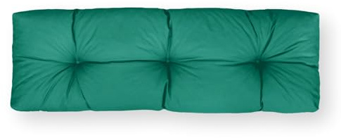 4L Textil Palettenkissen waschbar Palettenauflagen Outdoor Europaletten Sitzkissen Rückenlehne Sitzkissen Seitenkissen wetterfest (Rückenlehne 120x60 cm, Grün Uv-beständig)