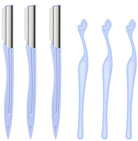 6Pcs Eyebrow Razors, Facial Hair Trimmers, Face Shavers Facial Razor for Women, Multi Purpose Blades Kit