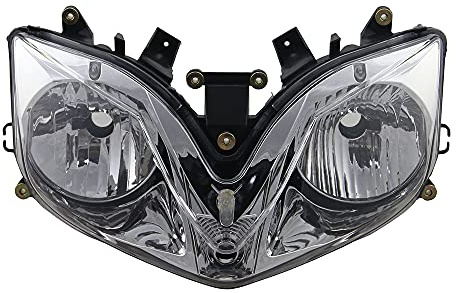 WYNMOTO Motorcycle Fairing Headlight Lamp Assembly Fit for Honda 2001-2007 CBR600F4i 2002 2003 2004 2005 2006 CBR 600 F4i 01-07 Headlamp Fairing Motorbike Headlight Head Lamp