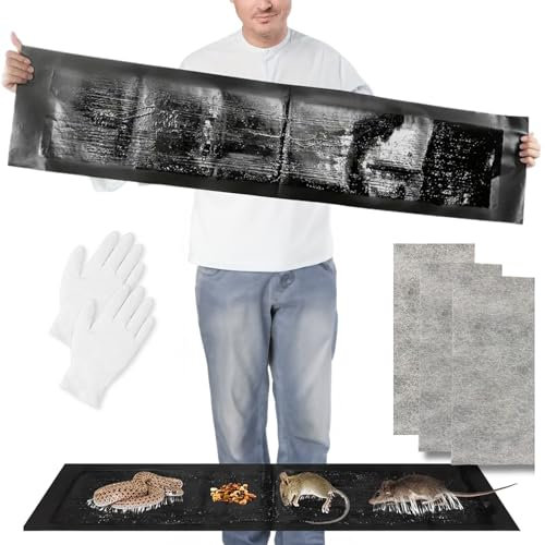 BB: Trampa Adhesiva para Ratas e Insectos Pegamento Ratones - Trampas Adhesivas cucarachas - Ratonera para atrapar Ratas Trampa cucarachas Ratan Trampa Adhesiva Ratones (3)