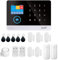 Irishom 433MHz Wireless WIFI + GSM Auto-dial Alarm Security System LCD Display Door Sensor PIR Motion Sensor Phone APP Remote Compatible with Alexa Home Voice Control Smart Burglar Alarm System