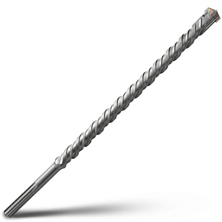 SDS Max Bohrhammerbohrer, 30 x 520 mm, Steinbohrer, 1-3/16 x 20 mm | Hartmetallspitze Betonbohrer für Mauerwerk, Ziegel, Stein, Beton