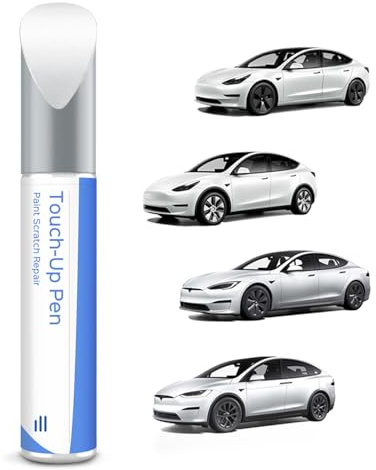 (PPSW) Pearl White Tesla färgpenna – gör-det-själv repreparation med färgmatchning för modell 3/Y/S/X