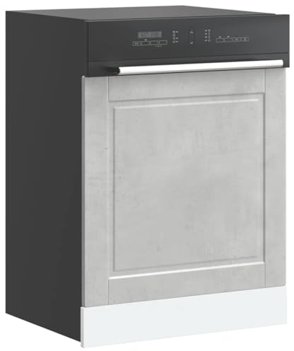 Jiangboyue-854141 - Pannello per lavastoviglie Porto Concrete Grey 60 x 1,5 x 67 cm in legno ingegnerizzato