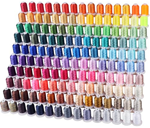 New brothread Embroidery Machine Thread Mega Kit 150 Colors 40WT 1000M