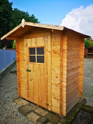 Casetta in legno per esterni con Pavimento, Sistema Block House, perline spessore 16mm – articolo BLOCK120