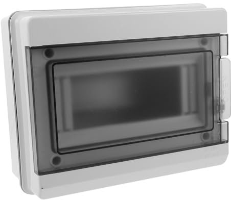 Operitacx Breaker Box Compact Distribution Case for Gardens Construction Sites Durable Weather Resistant Electrical Enclosure Quick Installation Reliable Protection