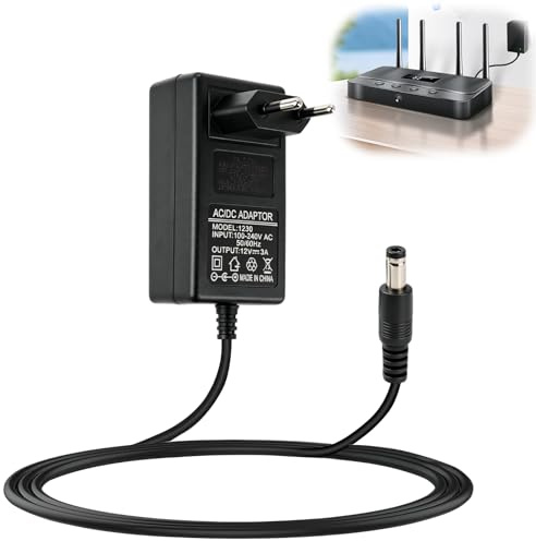 Snugloo 12V 3A Adaptador Corriente para Doméstica Tiras LED, Routers