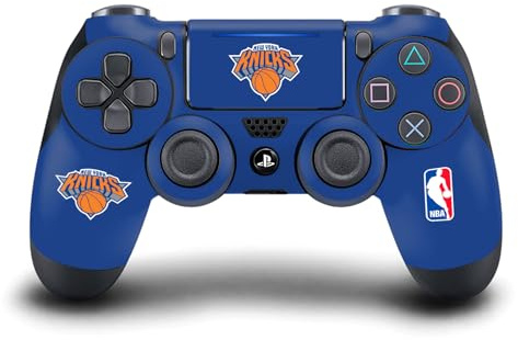 Head Case Designs Officially Licensed NBA Blue New York Knicks Logo Vinyl Sticker Gaming Skin Decal Cover Compatible With Sony PlayStation 4 PS4 DualShock 4 Controller