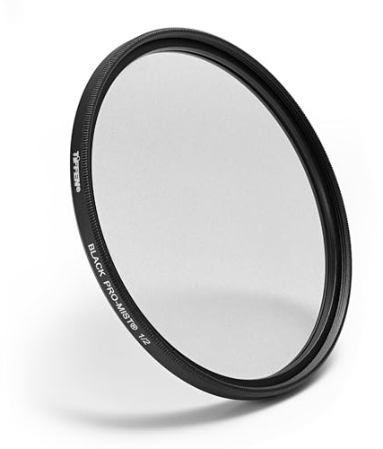 Tiffen 58BPM12 58mm Black Pro Mist 1/2 Filter | Creates a Cinematic Film Look with Soft Highlight Bloom Reduces Contrast & digital sharpness Enhances Bokeh in video & Film