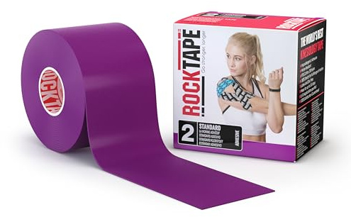 RockTape Kinesiology Tape Athletes, Resistente al Agua, Reducir el Dolor y la recuperación de Lesiones, 5 cm x 5 m