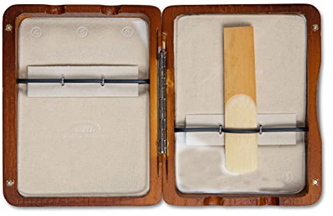 GEWA 751015 Blätteretui Alt Saxophon 6 Blätter, rot/braun lackiert