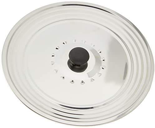 Crealys Tapa antisalpicaduras, Inoxidable, 32 x 32 x 3 cm