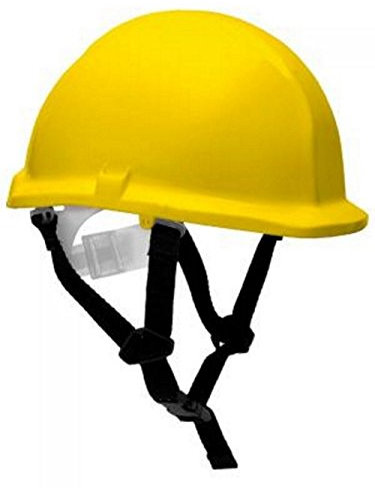 Elmetto da lavoro antinfortunistico certificato EN 397, in ABS, colore giallo