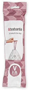Brabantia 116582 PerfectFit Sac de poubelle pour NewIcon Plastique Blanc 0,1 x 27 x 28,5 cm