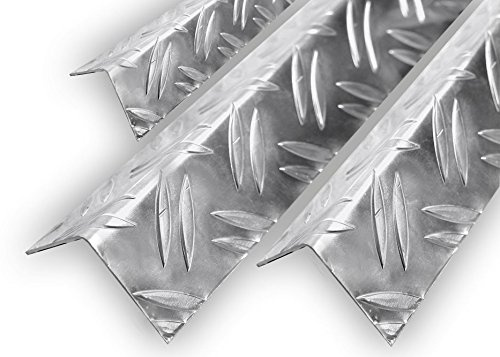 Aluminium Warzenblech Duett Winkel Riffelblech Aluwinkel Kantenschutz 1,5/2mm 60x40x1,5mm 1000mm