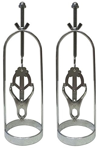 BDSM Nippeldehner System Brustwarzen Dehner Stretcher Zugsystem | Bondage Nippelstretcher mit Nippelklemmen, Nippelklammern, Brustwarzenklemmen