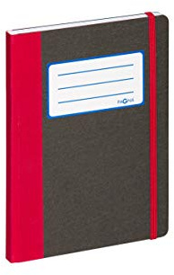 Pagna 26066-03 Notizbuch A5 Basic rot (Kladde mit 192 Seiten, kariert)