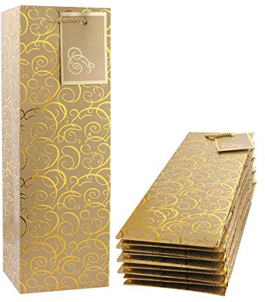 Sdootjewelry Wine Bag Gift Set, 36 Pack for Wine Bottles, Gold