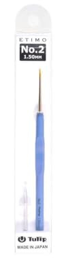 Tulip T13-2E Crochet Hook, Legierter Stahl, Blue, 2