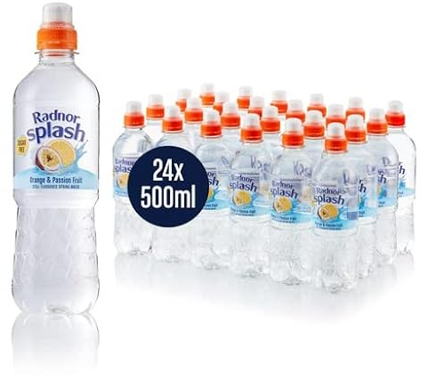 Radnor Splash Orange & Passion Fruit Sugar Free Flavoured Water Multipack 24 x 500ml