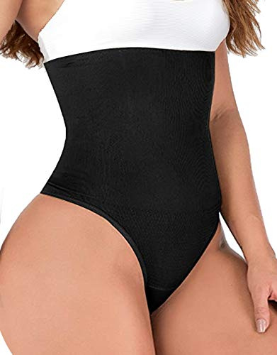 VENDAU Shapewear for Women Tummy Control Waist Shapewear Thong Body Shaper for Women Girdle for Women Tummy Control (Black, X-Small-Small)