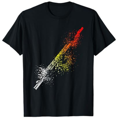 Querflöten Spieler Spielerin | Musik Design | Querflöte T-Shirt
