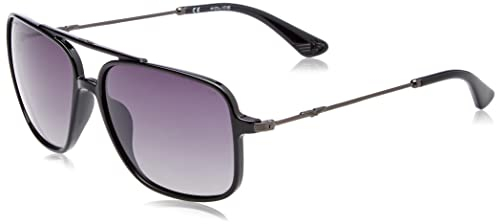 Police Unisex SPLD40 Sunglasses, Schwarz (Total Shiny Black), 59