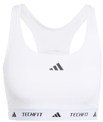 adidas Women's Techfit Bra, White, M