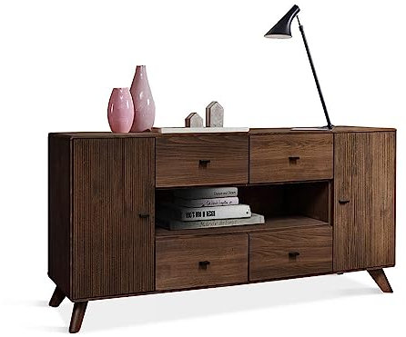 moebel-eins Jakarta Sideboard II, Material Massivholz, Kernbuche Tabak geölt