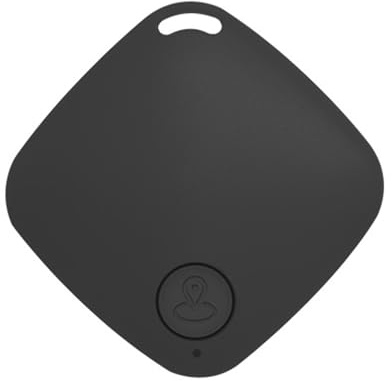 Smart Tracker Tag, Riloer Schlüsselfinder Key Finder, Bluetooth GPS Schlüsselanhänger Kompatibel mit Apple Wo Ist App (I0S NUR), für Schlüssel Brieftasche Telefon und Haustier, Wasserdicht, Schwarz