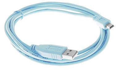Directly Distributed Câble de console USB 2.0 compatible/remplacement pour câble Cisco USB-A-mâle vers mini-B – 1,8 m