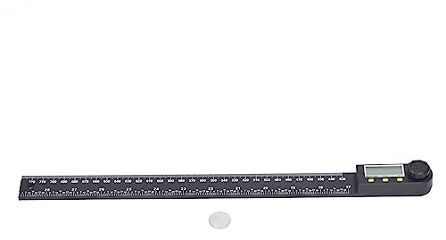 TANIQIACa Elektronisk Vinkellinjal, LCD Digital Gradskiva, Vinkelsökare Med Batteri, 0-300 Mm, 0-360 Grader