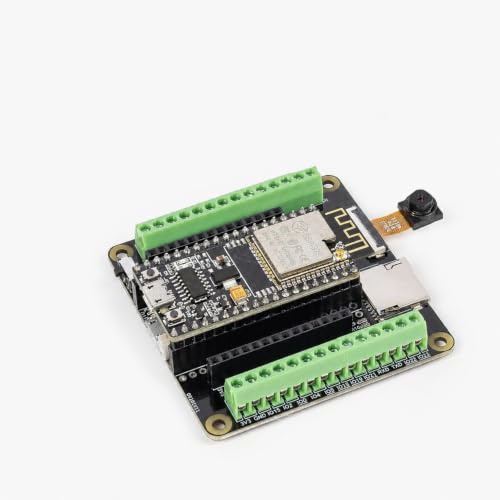 SUNFOUNDER ESP32 Camera Pro Kit with ESP32 WROOM 32E Module Enhanced Breakout Expansion Development Board ESP32CAM Micro SD Card Slot (Compatiple with Arduino)