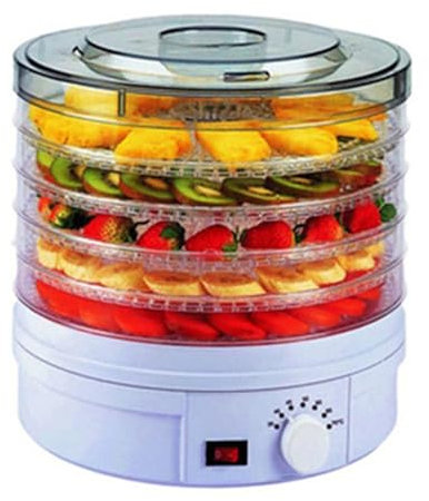 Essiccatore For Alimenti A 5 Vassoi, Essiccatore For Frutta Con Temperatura Regolabile For Essiccare La Frutta, Essiccatore Da Cucina Multifunzione(U)