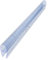 UPGEQMDK Mampara de Ducha, Sello de Ducha de 200 cm, Vidrio Templado (6 mm / 8 mm / 10 mm / 12 mm), Color U, Material Plástico y Caucho