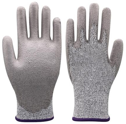 Schnittschutzhandschuhe für die Küche – 1 Paar schnittfeste Handschuhe, Sicherheitshandschuhe für die Lebensmittelzubereitung, Schutzstufe 5, wiederverwendbare Handschuhe zum Schneiden und Arbeiten