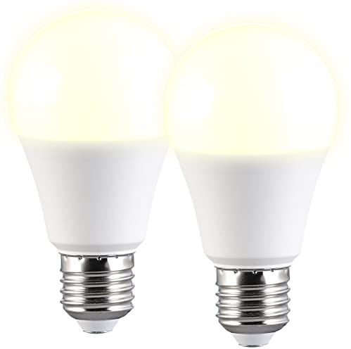 2 ampoules LED E27 / 1521 lm / blanc chaud avec 3 niveaux de luminosité [Luminea]